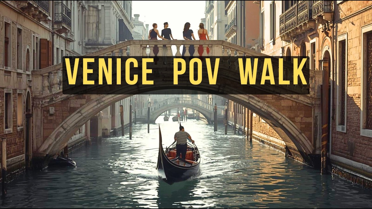 Venice POV Walk 4K | From Piazzale Roma to Giudecca by Vaporetto | Real Sound