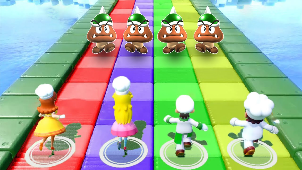 【スーパーマリオパーティ】デイジーの全ミニゲームバトル（シェフ衣装）