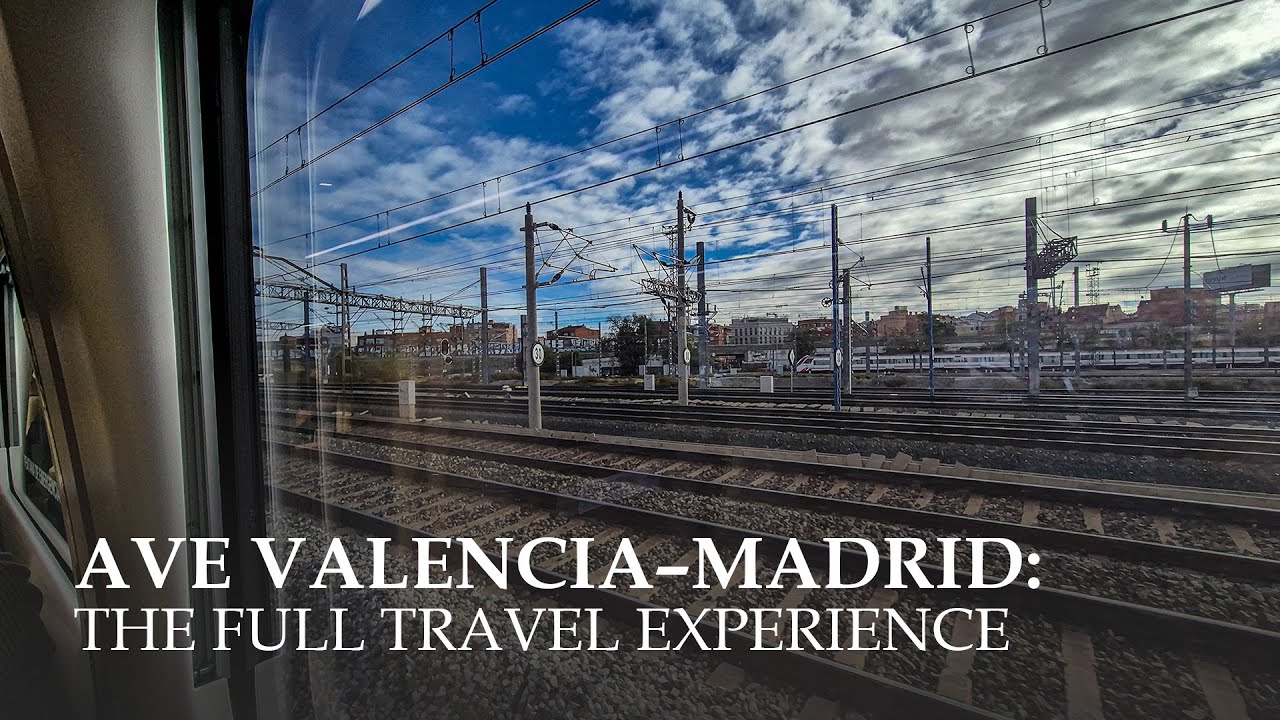 Valencia to Madrid AVE train full experience | 300 km/h Across Spain