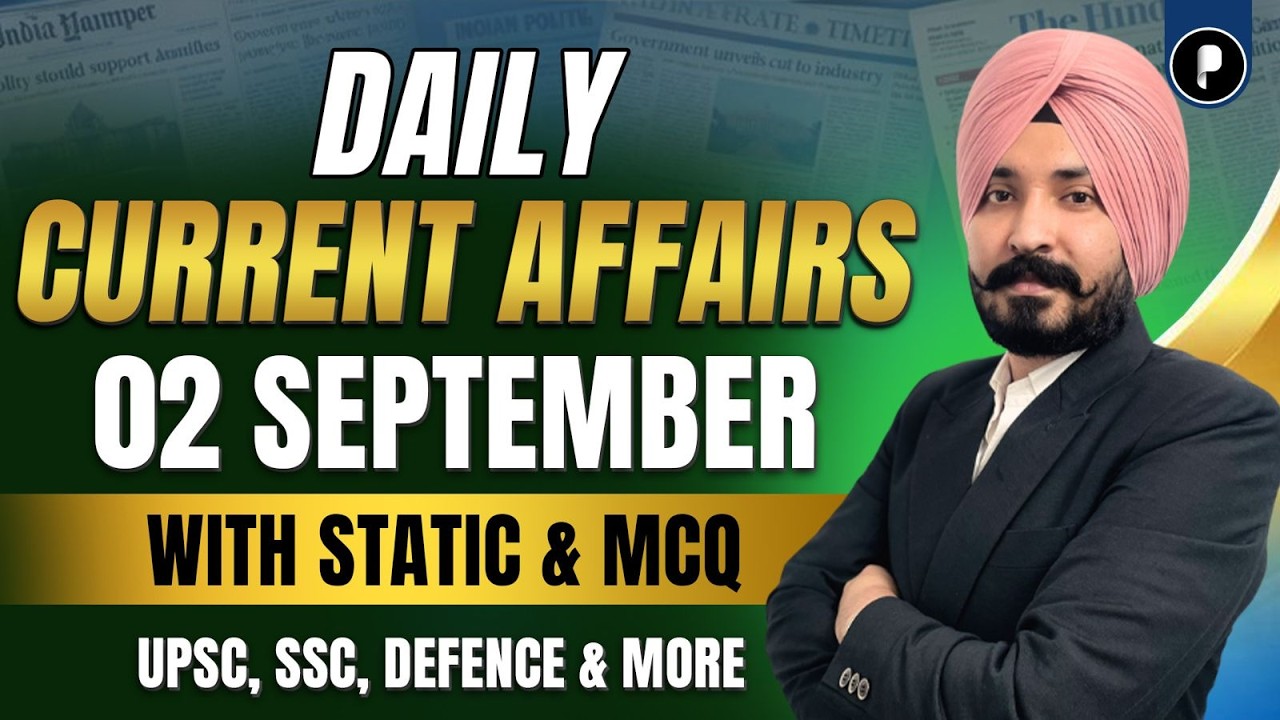 2 September Current Affairs 2026 | Daily Current Affairs | Current Affairs Today