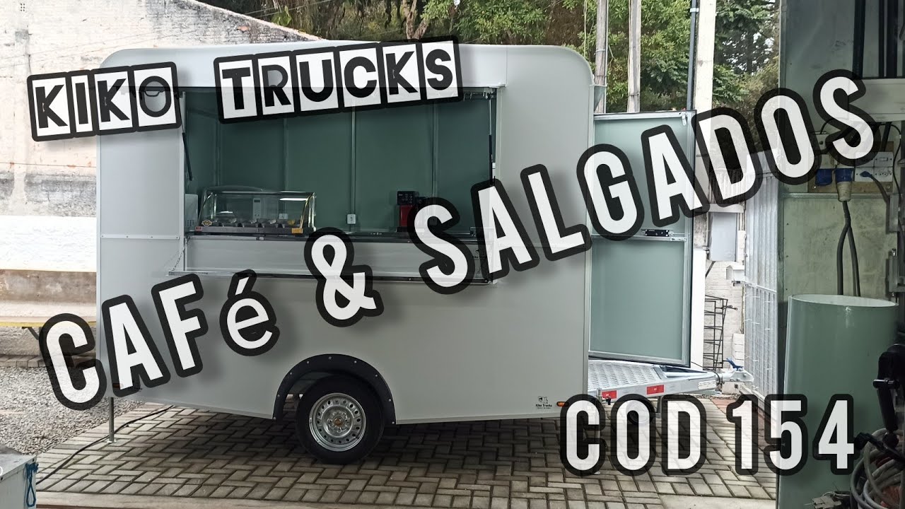 #FOODTRAILER PARA #CAFÉ E #SALGADOS FÁBRICA ESPECIALIZADA  TRAILER #LANCHONETE Kiko Trucks Cod154