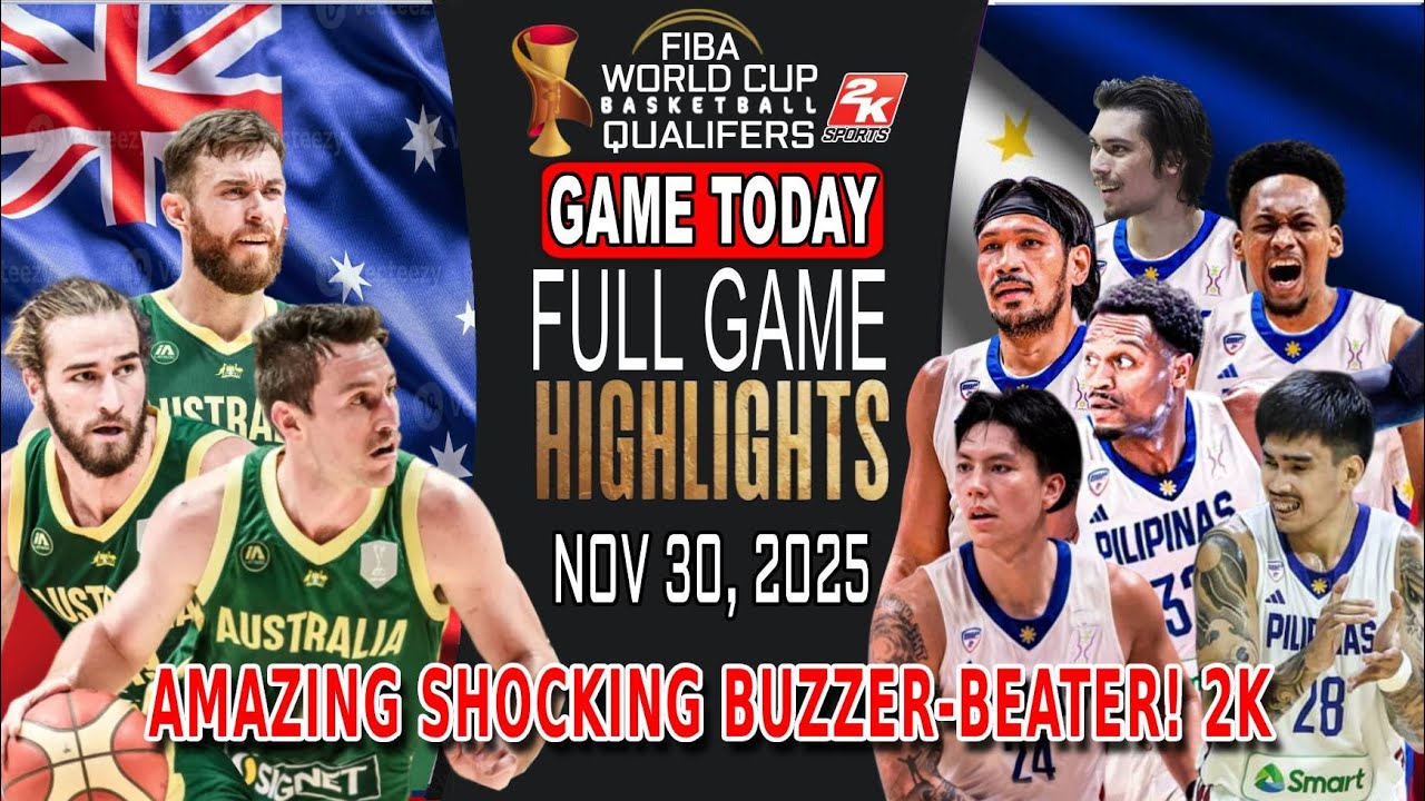 GILAS PILIPINAS vs AUSTRALIA GAME TODAY November 30, 2025 -