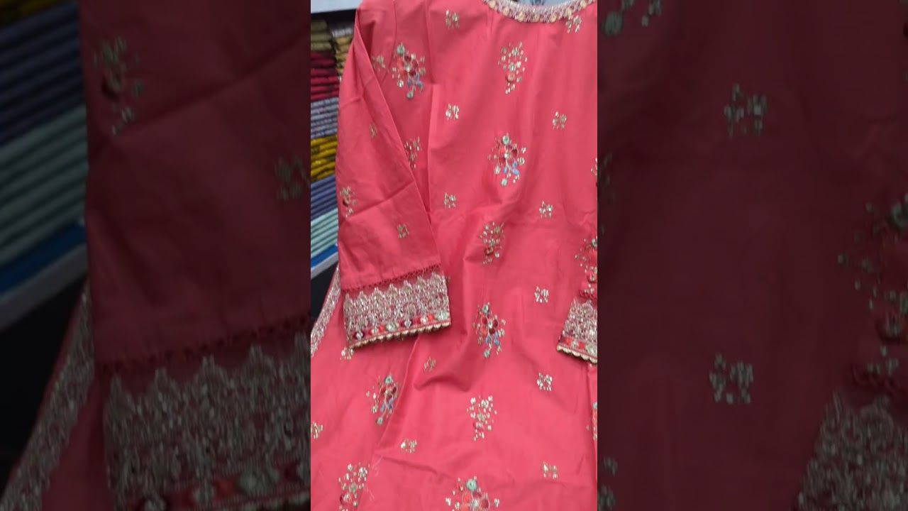 Binsaeed Embroidered Lawn Eid Collection &hearts;️ price 5400 for order what's app 03325689395 #binsaeed