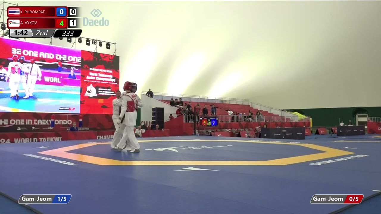 333 Semifinals Men  68kg THA K  PHROMPAT  AIN A  VYKOV