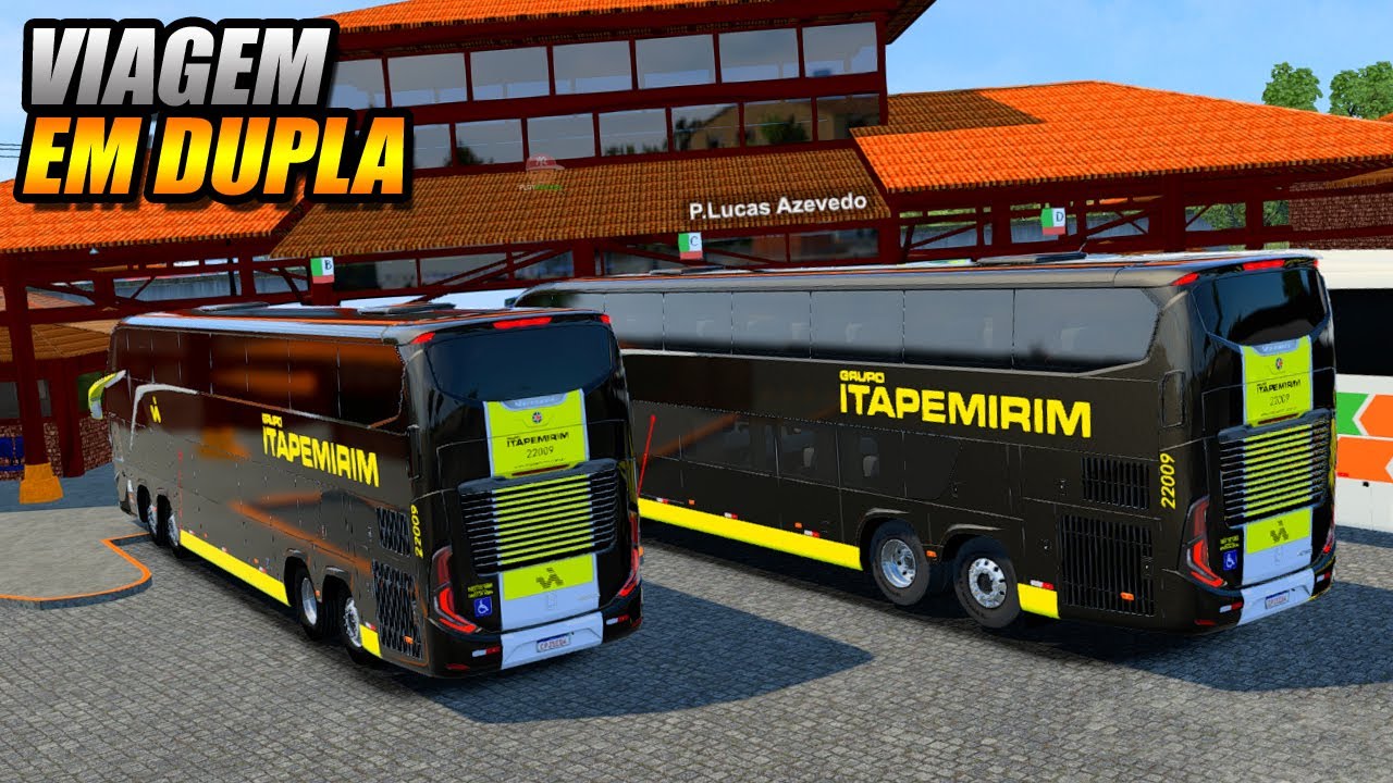 VIAGEM EM DUPLA COM NOVO ONIBUS DA ITAPÉMIRIM !!! EURO TRUCK SIMULATOR 2 MOD BUS - G920