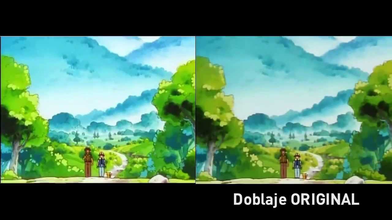 Pokémon - Comparación: Doblaje Original vs. Redoblaje (1x07) - Español Latino