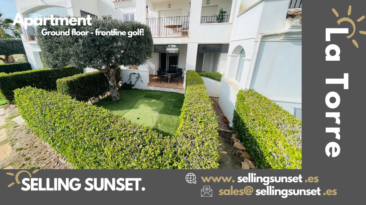 Selling Sunset Spain, Murcia - Ground Floor, Frontline Golf Apartment - La Torre Golf Resort