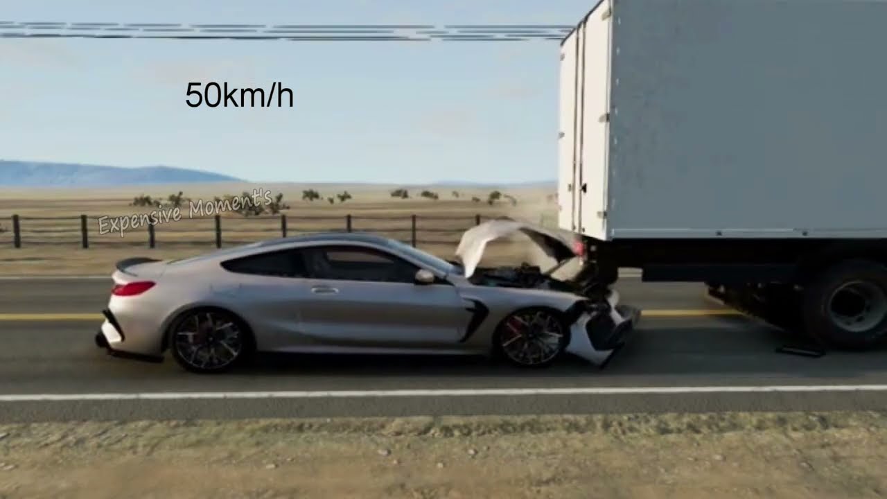CRASH TEST Cars VS Trucks &ndash; Rear Underride Crash Test - GREAT TRUCK DEFINING SKILL