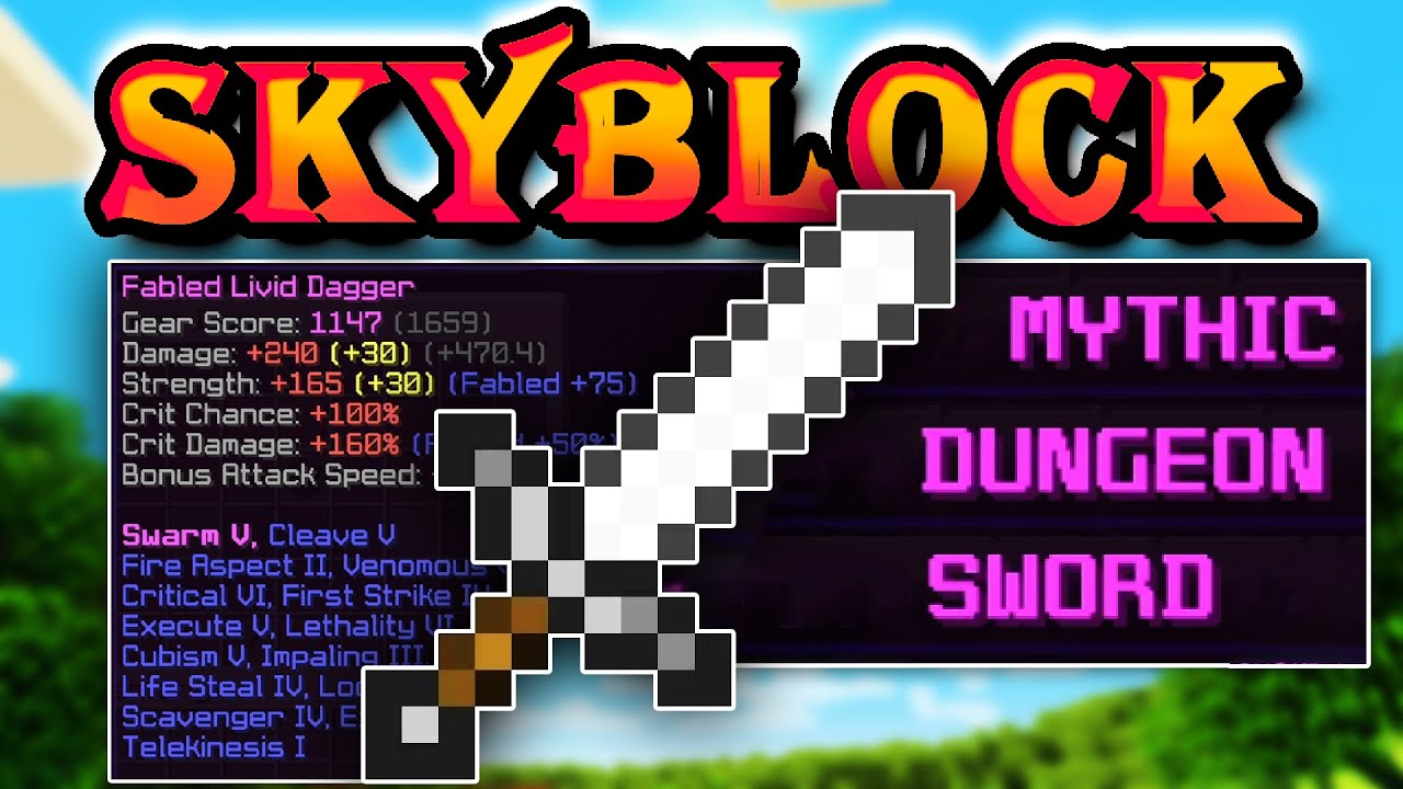 Solo Hypixel SkyBlock [193] The 50 million coin dungeons sword