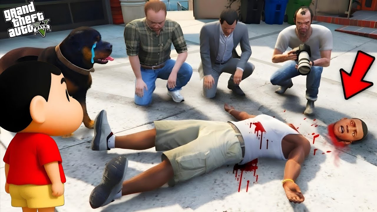 Who Killed Franklin In His House in GTA 5! Shinchan chop Find Out