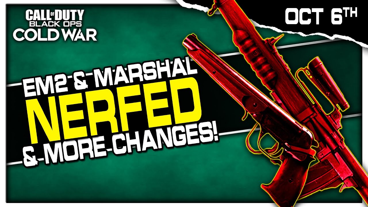 EM2, Marshal, & Tec 9 Nerfed + More! (Cold War Patch Details)