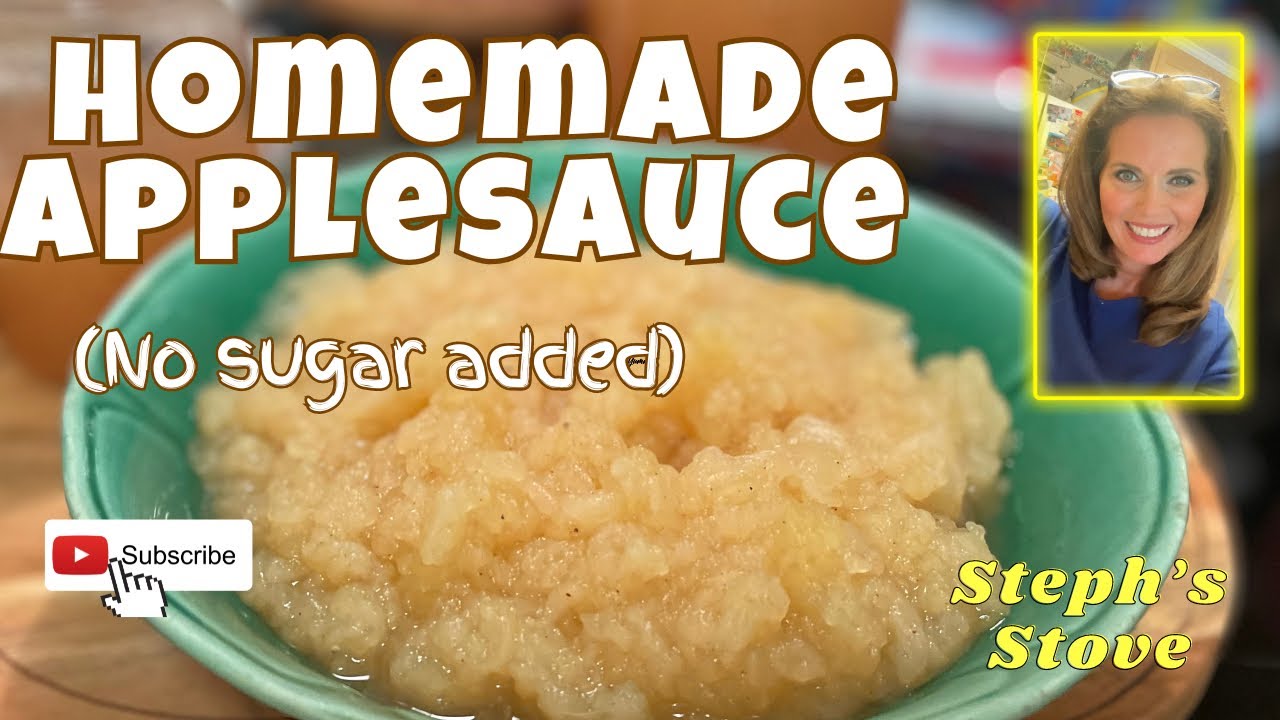 How to Make Homemade Applesauce - Easy Recipe With No Added Sugar - Steph&rsquo;s Stove