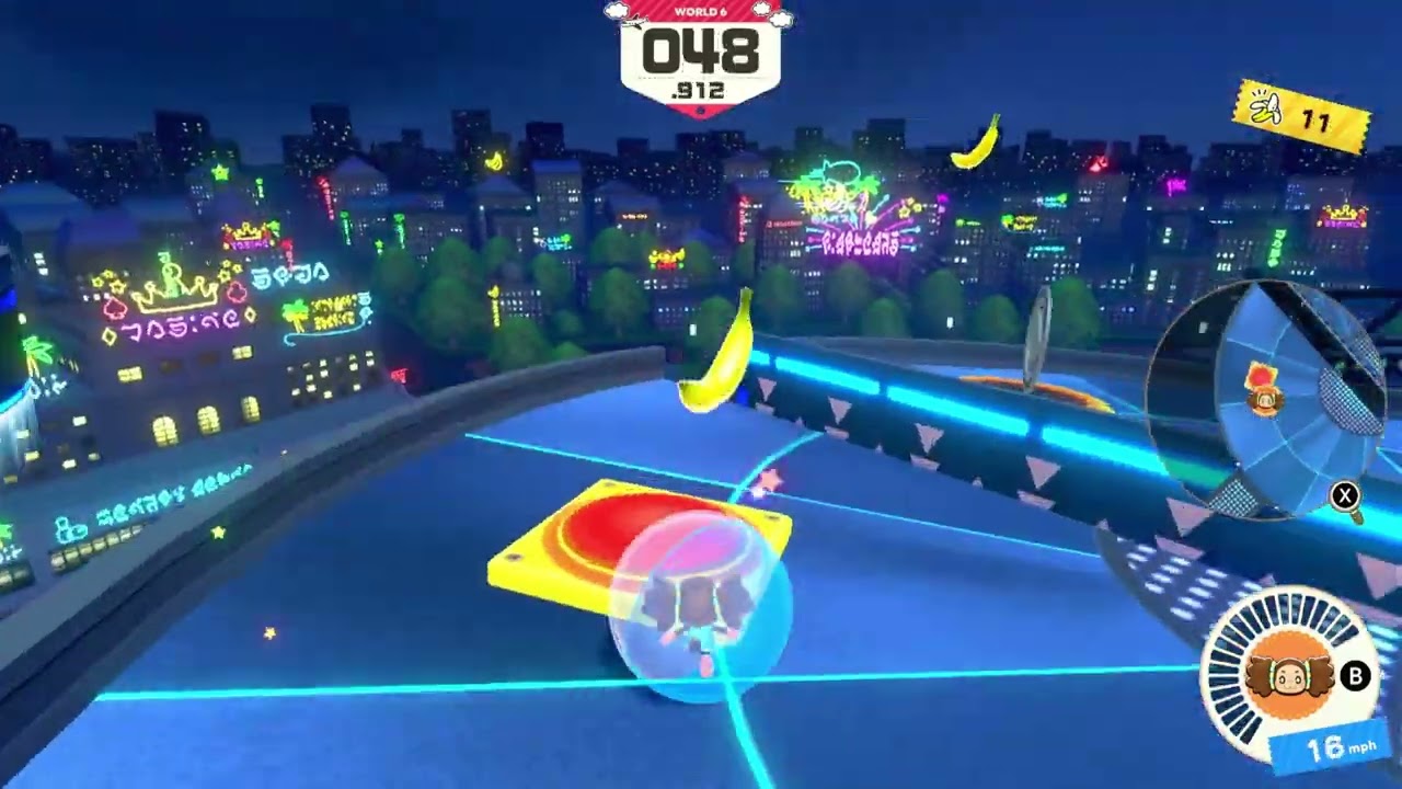 Super Monkey Ball: Banana Rumble - World 6: Neon Arena
