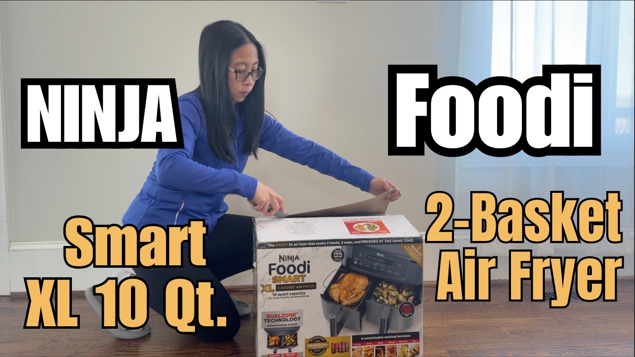 Ninja Foodi 6-in-1 10qt. XL 2Basket Air Fryer DualZone | Thermometer UNBOXING