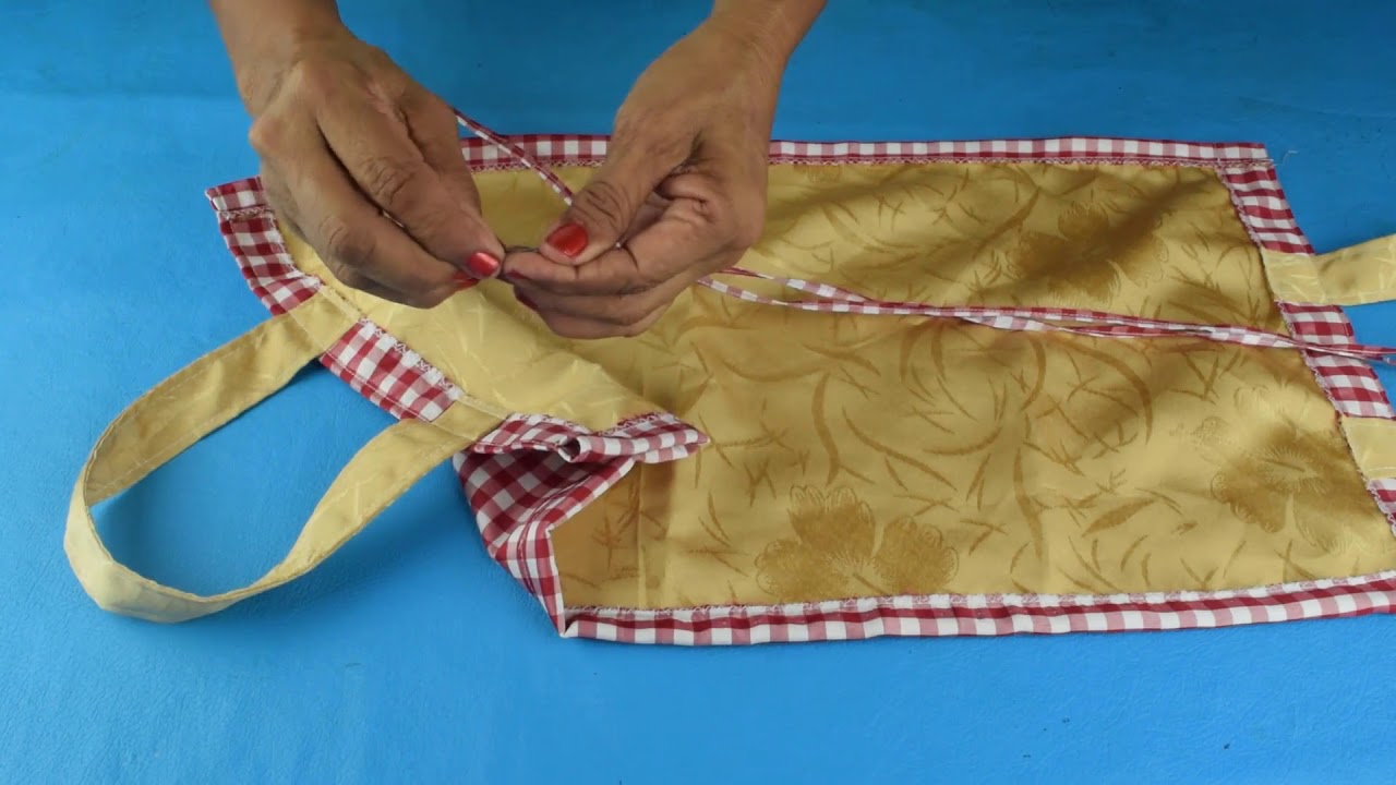 Como hacer un portaviandas de tela facil