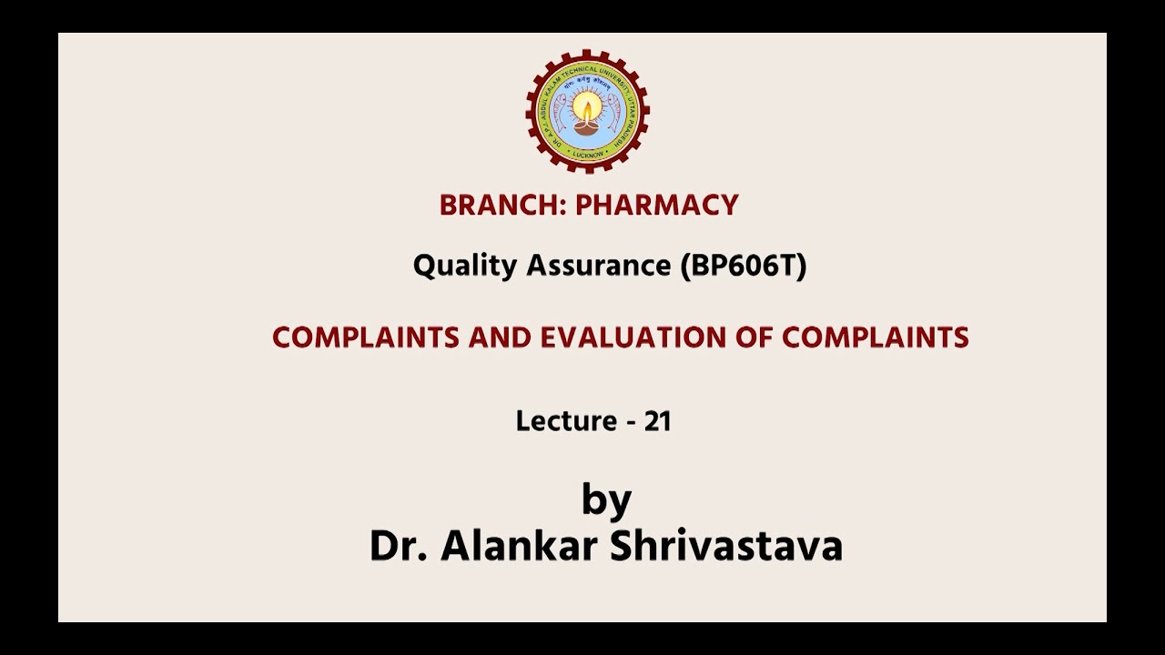 Quality Assurance | Complaints and Evaluation of Complaints | AKTU Digital Education