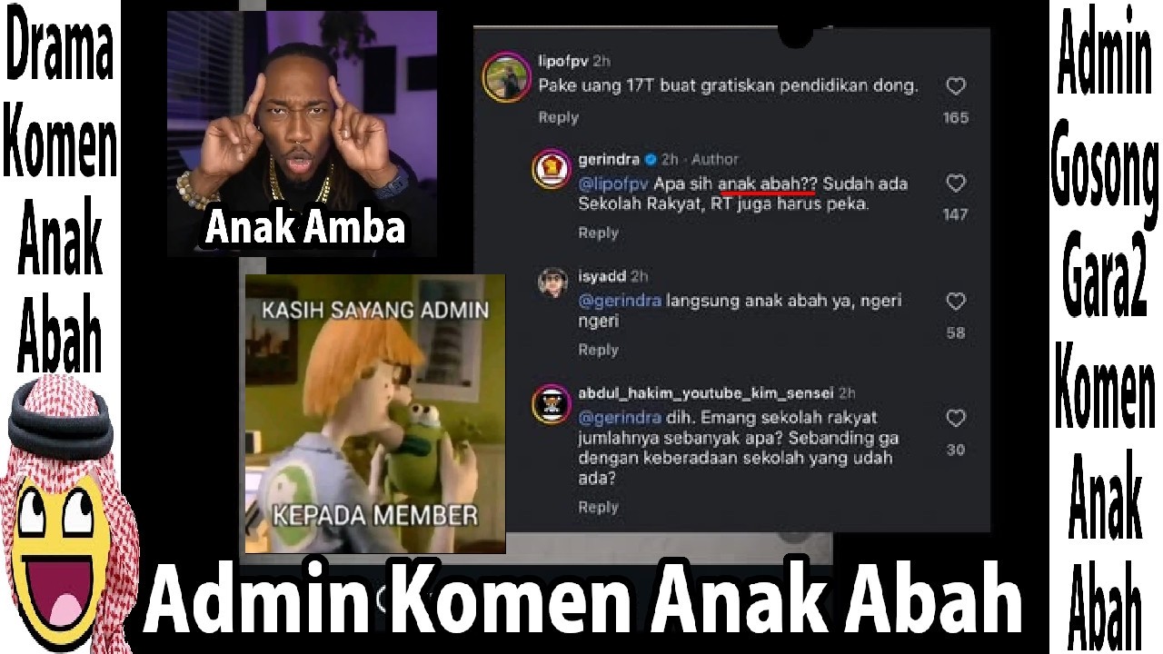 Drama Admin Komen Anak Abah
