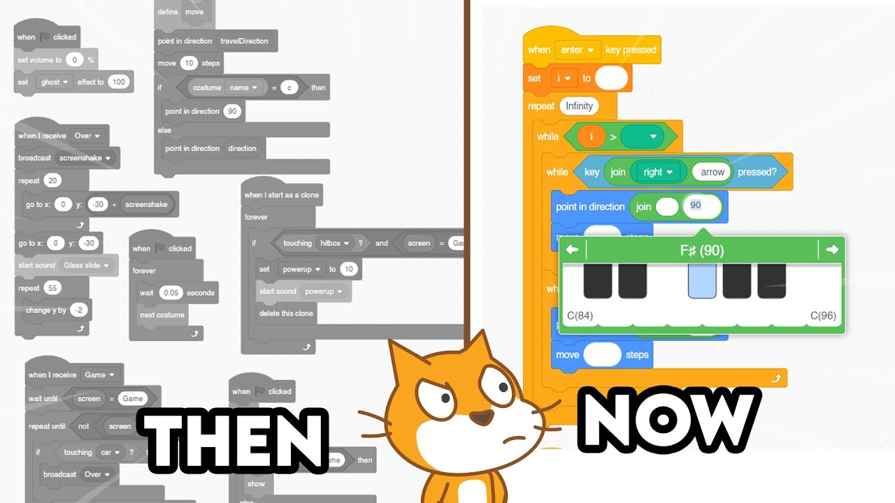 Making a Scratch Game using HACKED BLOCKS