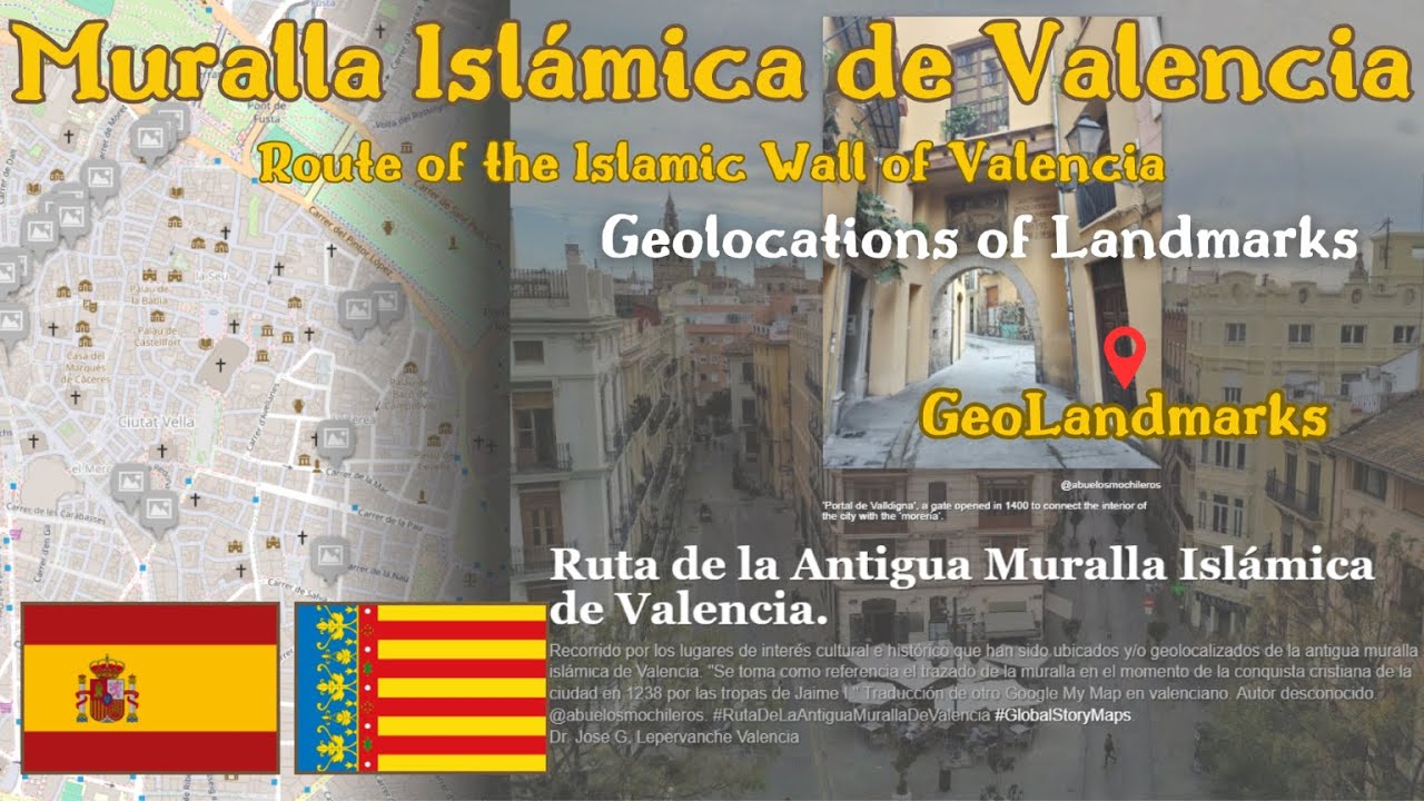 Ruta de la Muralla Islámica de Valencia. Islamic Wall of Valencia. #GeoLandmarks #GeoLugares