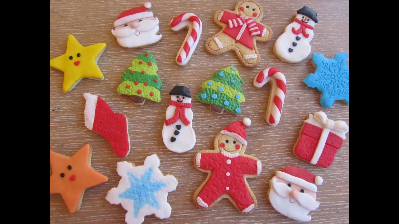 Come decorare dei biscotti di natale, natalizi con pasta di zucchero