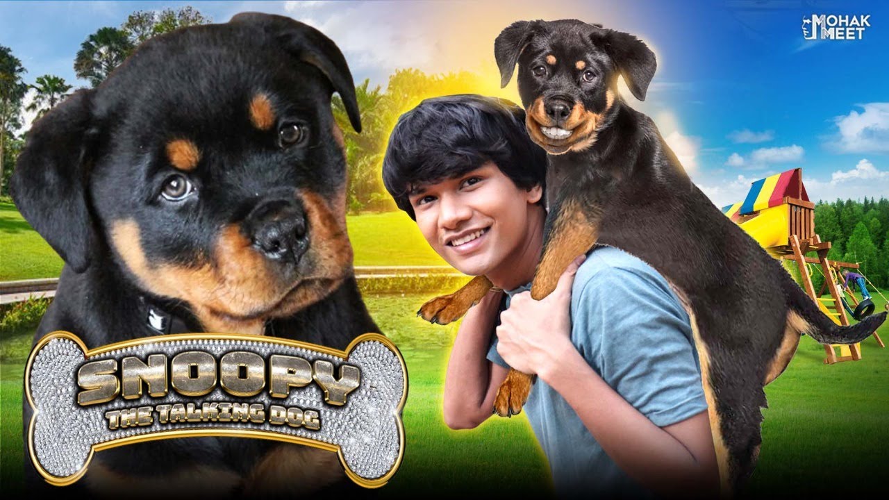 DOG SHORT FILM | SNOOPY THE TALKING DOG | ROTTWEILER PUPPY || MOHAK MEET
