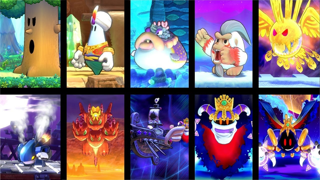 Kirby’s Return to Dream Land Deluxe - All Bosses (Story Mode)