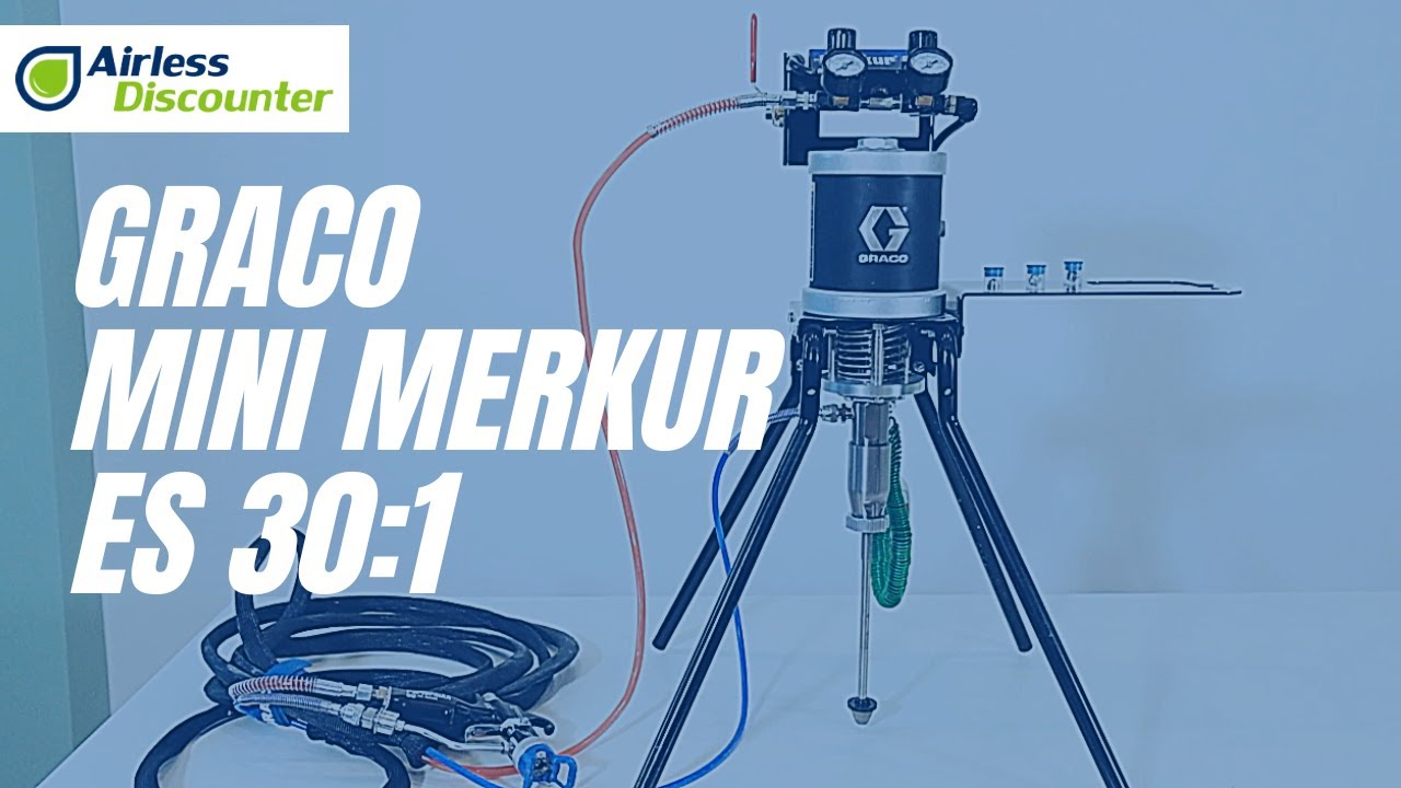 Presentation of the Graco MINI MERKUR ES 30:1 air-assisted pump - Lacquers