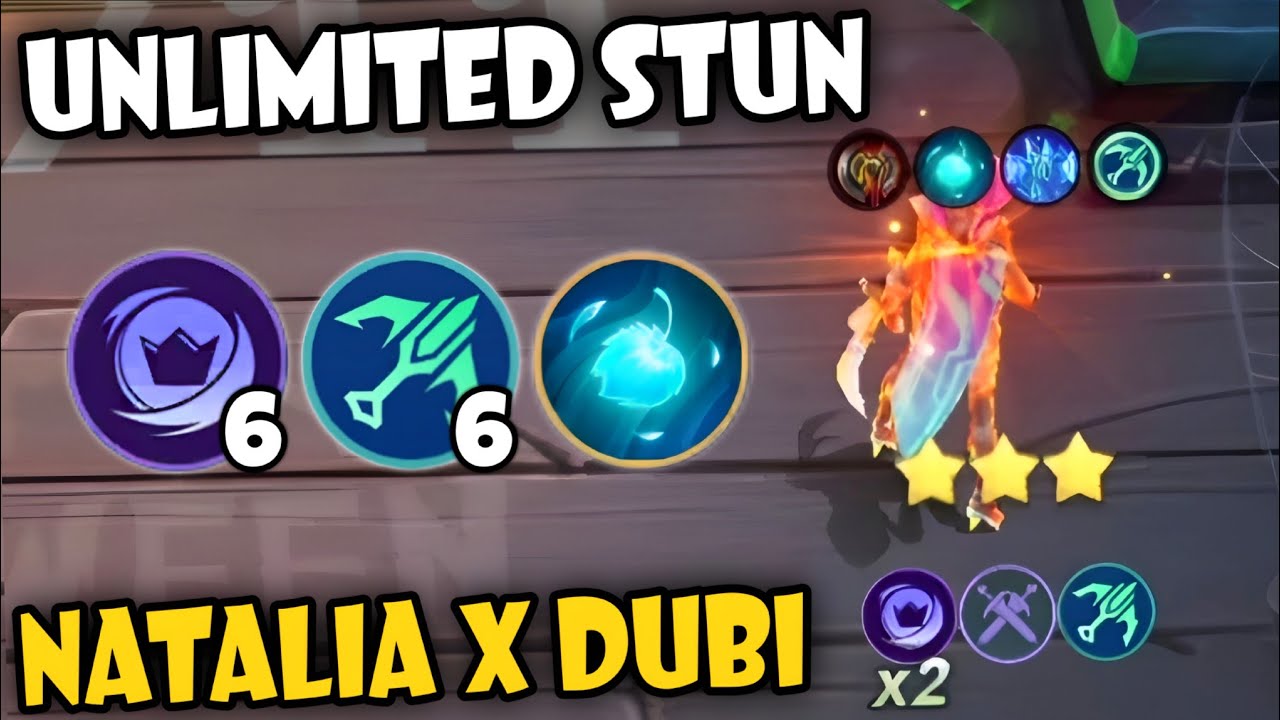 100% REAL UNLIMITED STUN HYPER NATALIA X COMMANDER DUBI !! MAGIC CHESS GO GO NEW COMBO