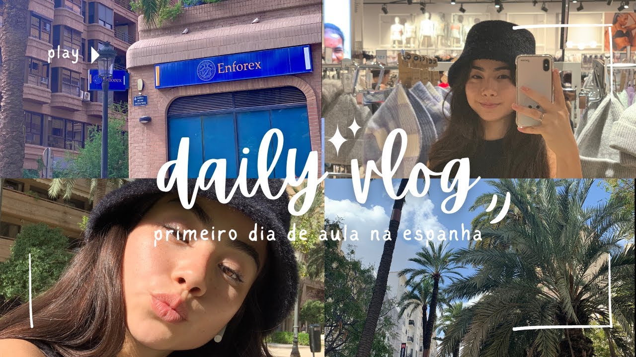 VLOG| Meu primeiro dia de aula na Espanha 🇪🇦📚💫🌸🍂