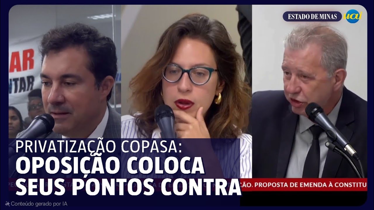 Debates da privatização da Copasa na ALEMG