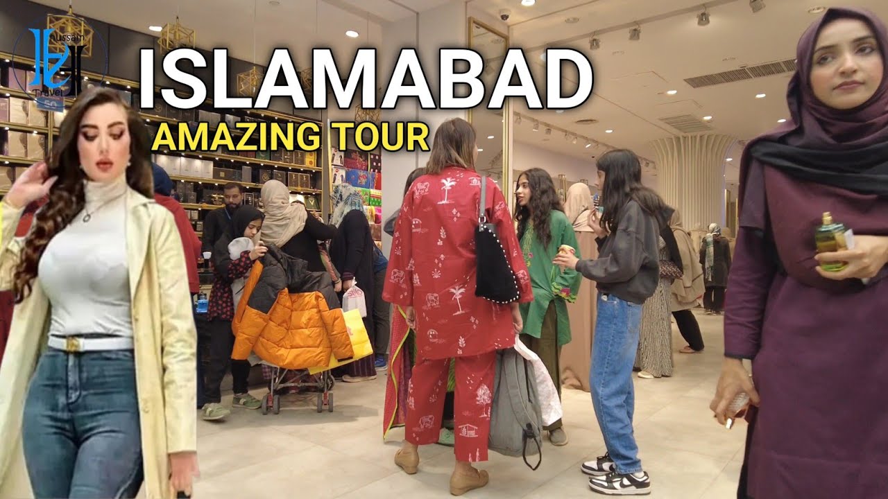 🇵🇰The real life and shopping in Islamabad most luxury places walking tour 4k 2025