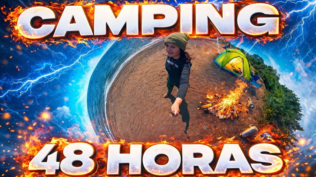 48 HORAS de CAMPING al pie de un VOLCÁN