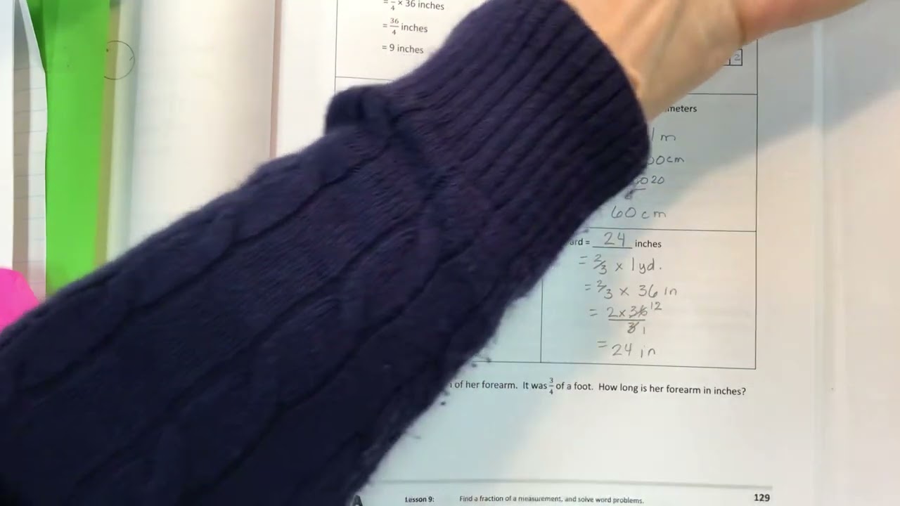 Eureka math grade 5 module 4 lesson 9 homework