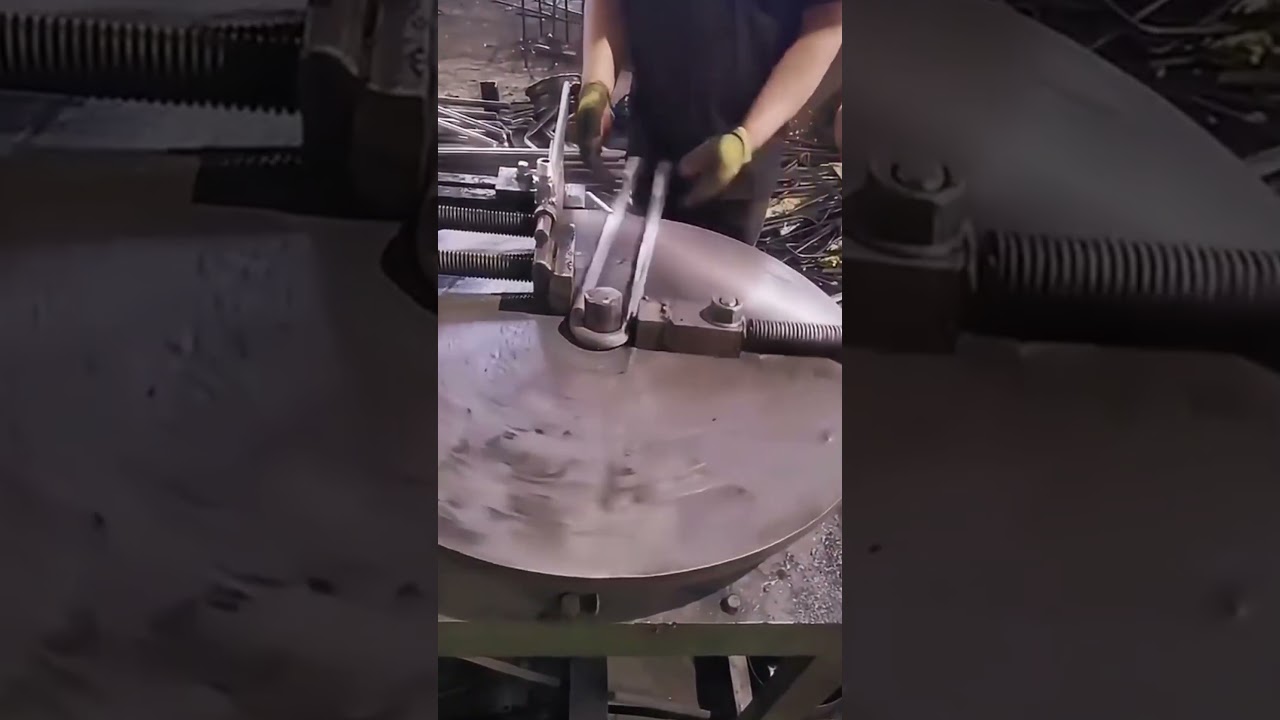 iron bar bending machine process #shorts