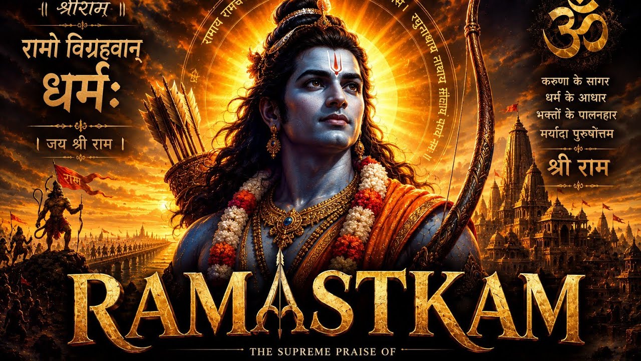 रामाष्टकम। राम जी का ये अष्टक हर हिंदू को सुनना चाहिए!” @satyayugam (NO COPYRIGHT MUSIC)