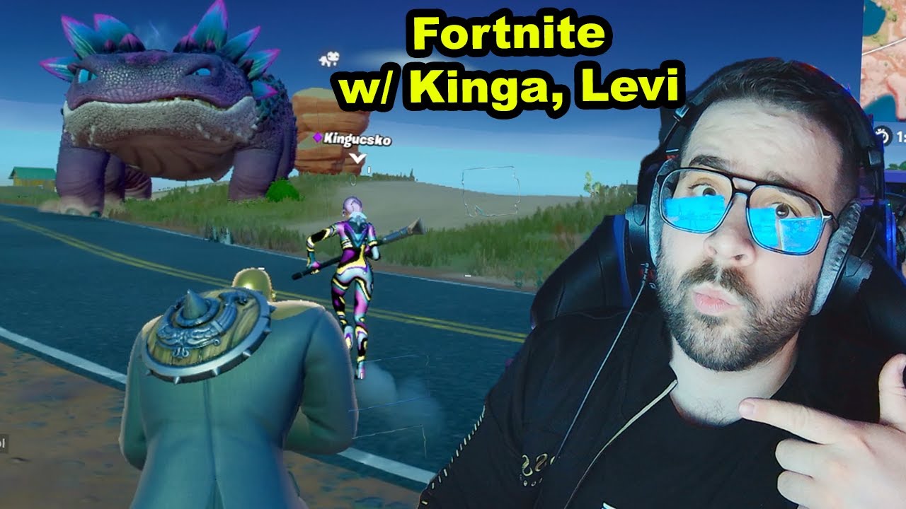 Kinga újra a Fortniteban ! | Dínó meg minden más ! Fortnite TRIO w/ Kinga és Levi