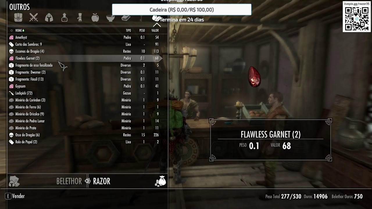 Skyrim LOD. Curtindo o domingão com a galera!