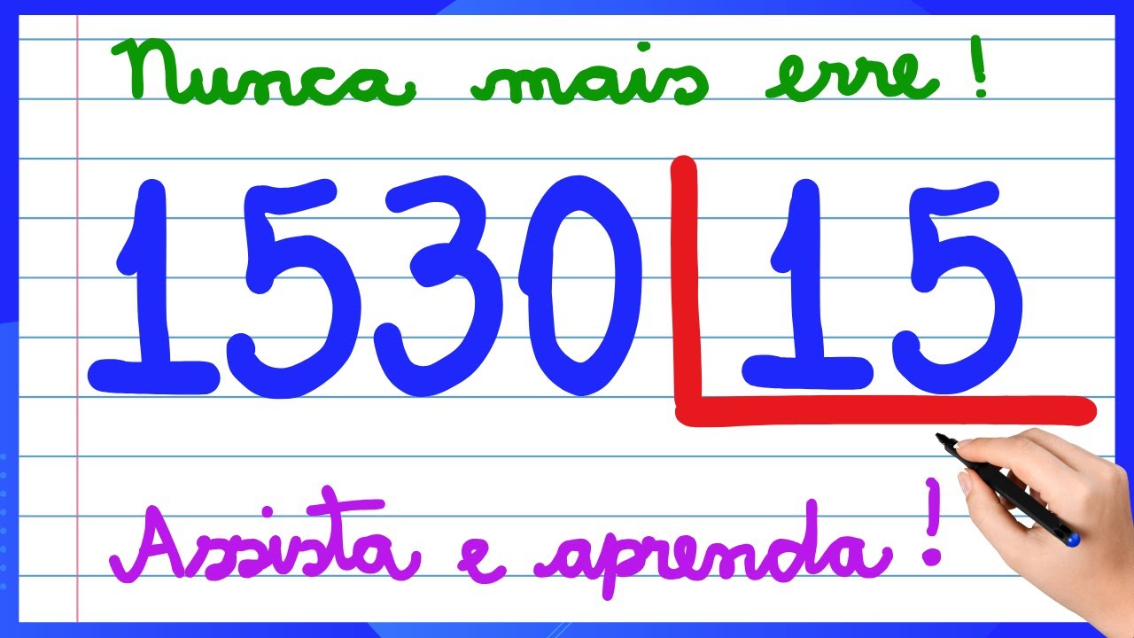 NUNCA MAIS ERRE DIVISÃO! APRENDA FAZER DIVISÃO AGORA! VEM APRENDER MATEMÁTICA!!