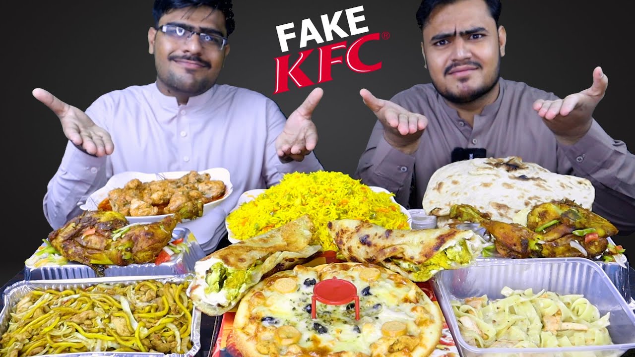 Fake KFC Food Review - Disaster Mukbang Asmr