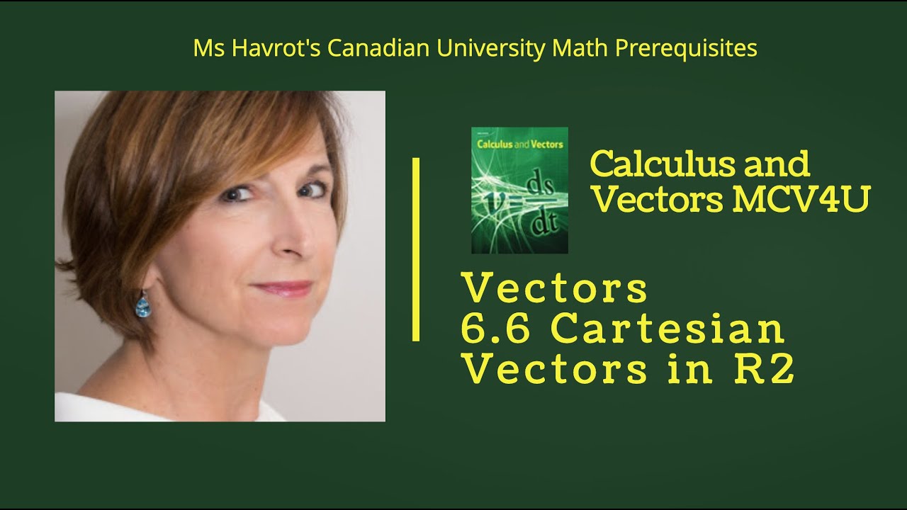 Vectors 6.6 Cartesian Vectors in R2