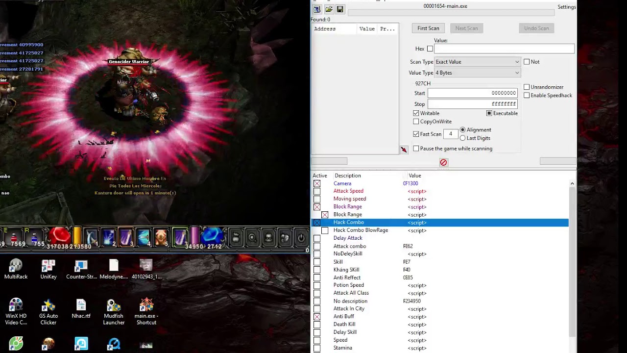 Test Hack Mu SS6 Cheat Engine Anti IGK
