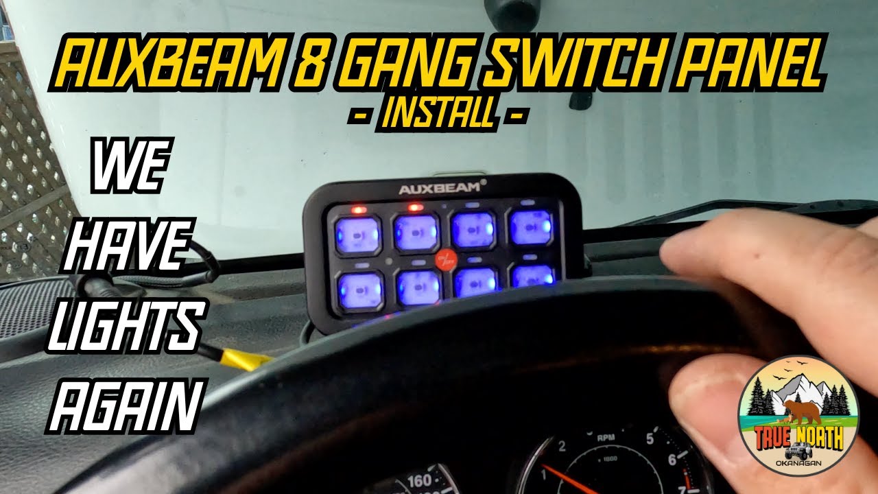 AUXBEAM 8 GANG SWITCH PANEL INSTALL | JEEP JKU