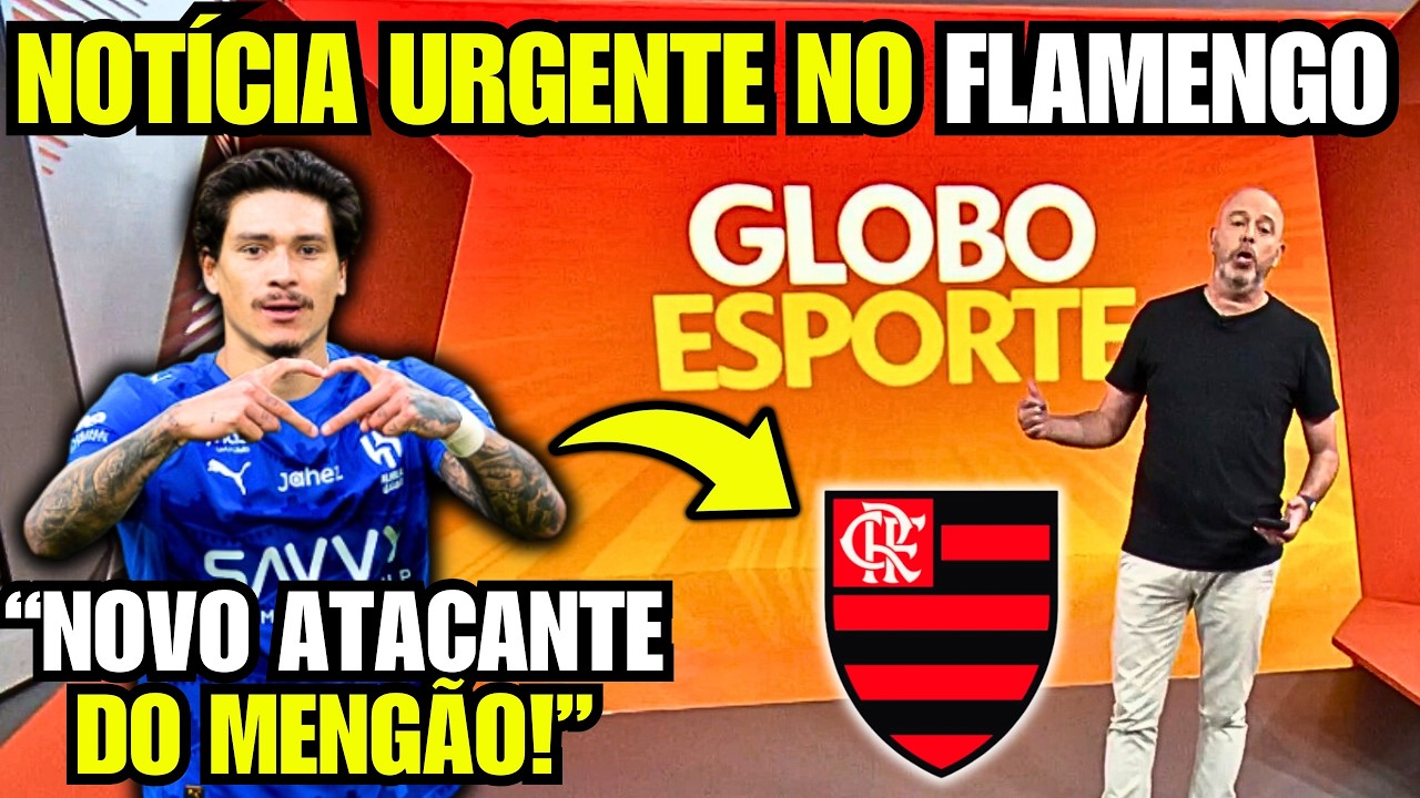 Globo Esporte RJ Flamengo: ACONTECEU AGORA! Flamengo se mexe e pode chegar NOVO 9!