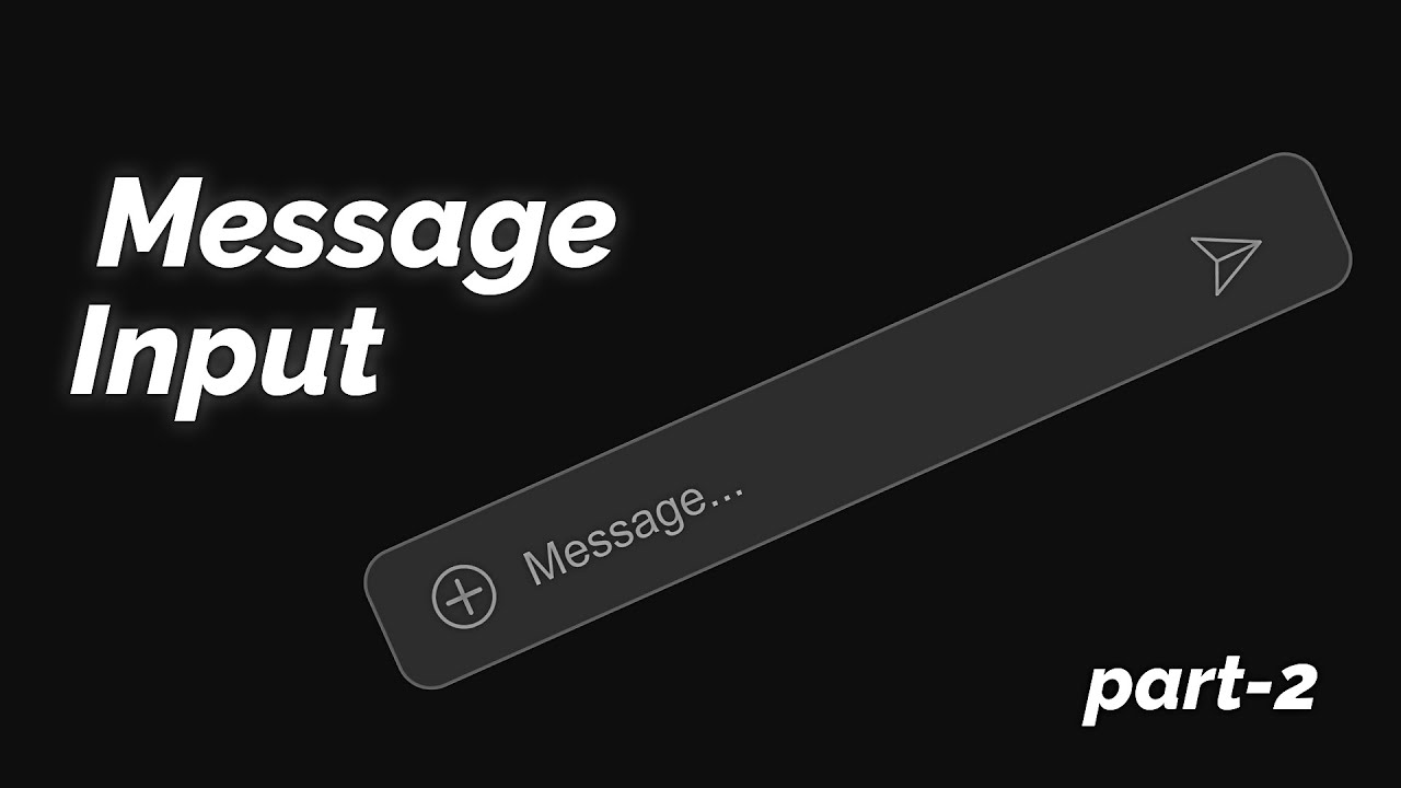Animated message input with Pure HTML & CSS (No JavaScript)