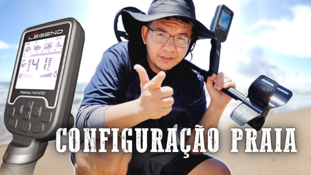 Nokta Legend na PRAIA: Melhores Configurações (Detector de Metais)