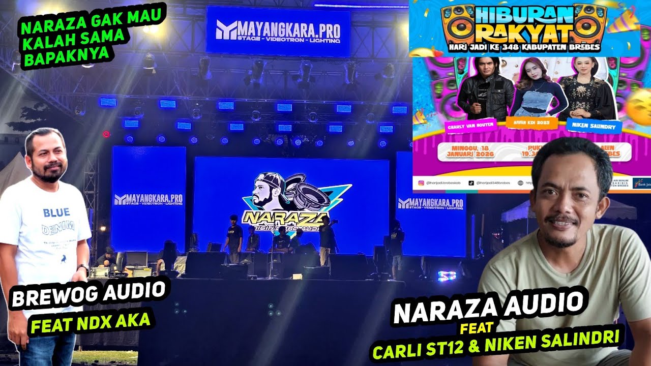 NARAZA audio JEPARA Live in ALUN² KOTA BREBES‼️ Hari jadi kota BREBES ke 348
