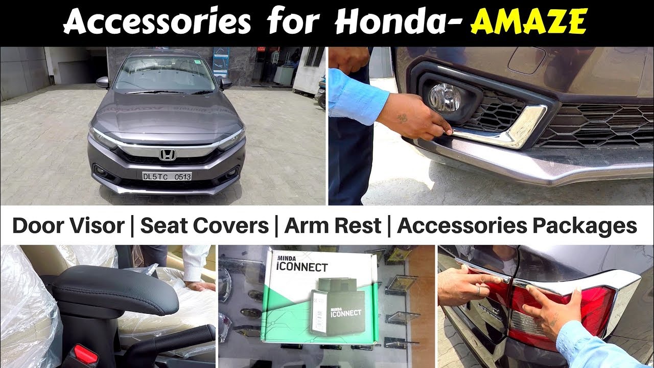 Accessories for Honda Amaze with Prices | Hindi | Ujjwal Saxena