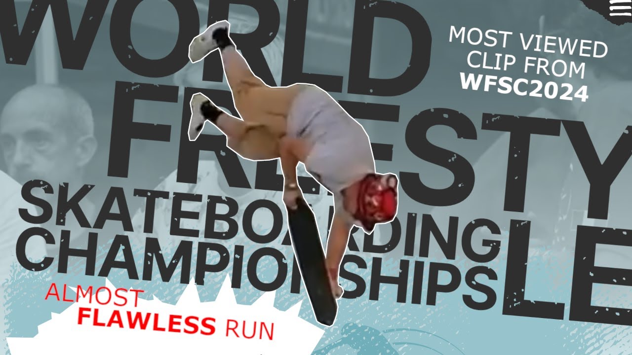 World freestyleskateboarding championships 2024 Pro (almost flawless run)
