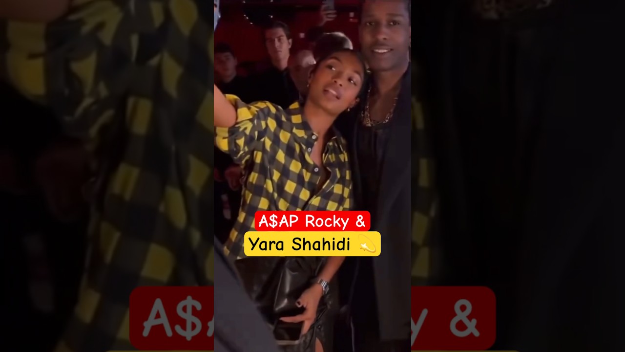 A$AP ROCKY & YARA SHAHIDI 🔥💫 #asaprocky #yarashahidi #youtubeshorts