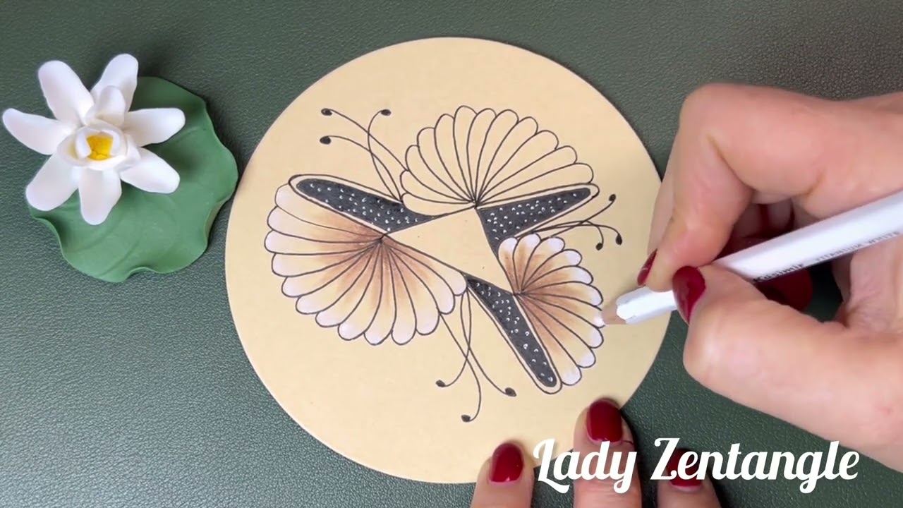 Amazing Zentangle Pattern | Doodle Art / Spiral Drawing / Satisfying and Relaxing